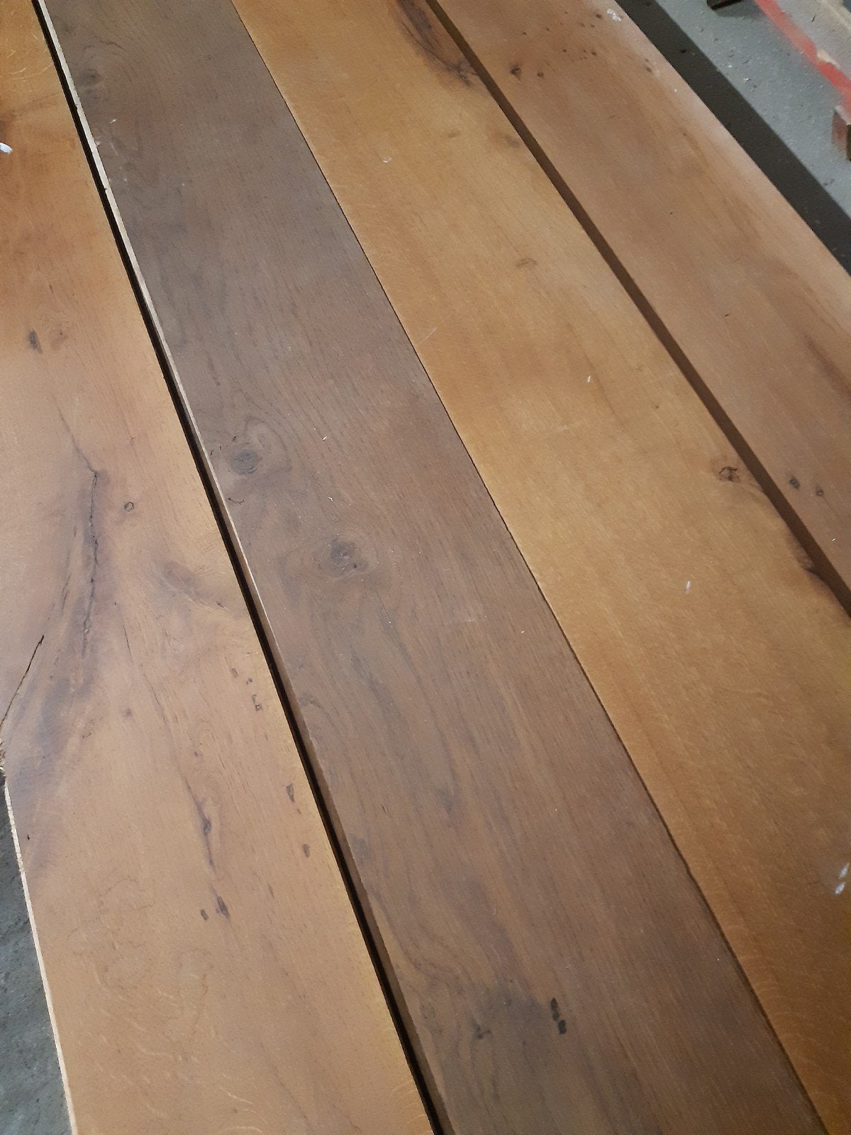 gebruikte massief eiken parketvloer, ruim 35 m2, Gebruikt, 10 m² of meer, 10 tot 30 cm, Hout