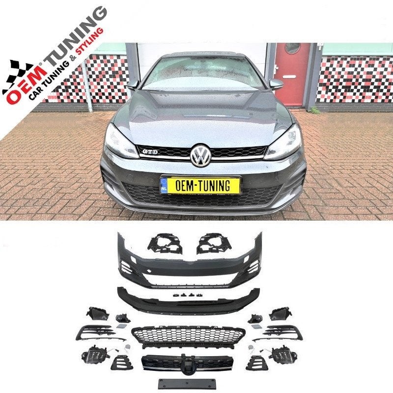 VOORBUMPER geschikt voor GOLF 7.5 | GTD-LOOK | 17-20 |, Ophalen of Verzenden