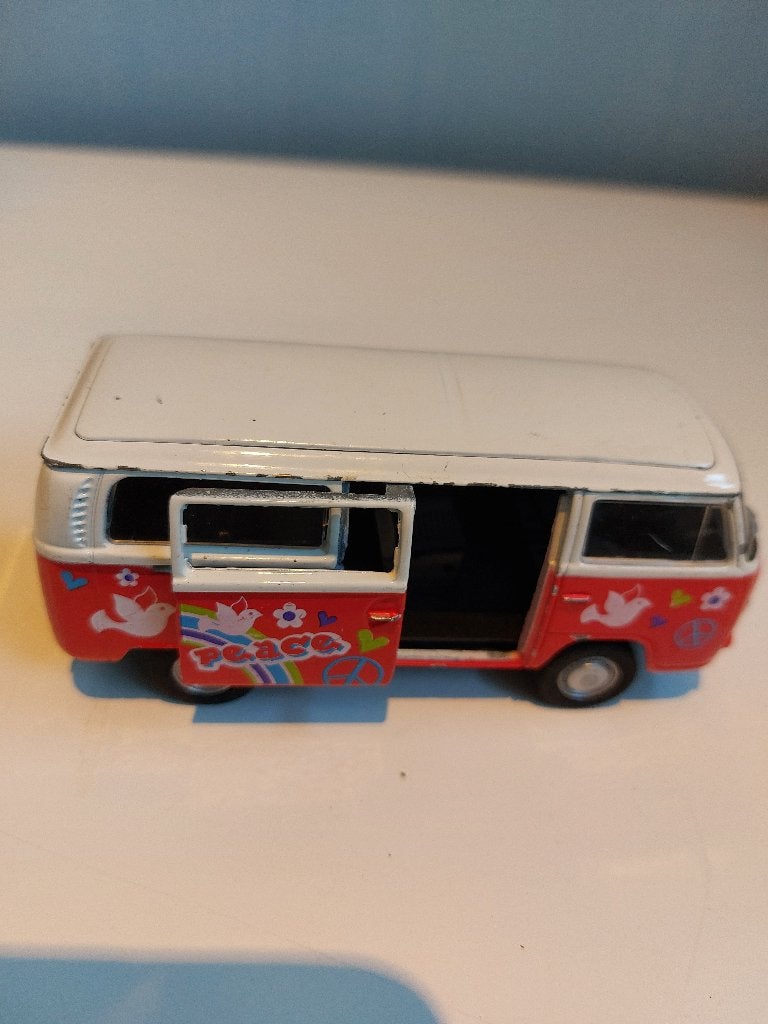 Volkswagen bus type 2, Welly nr. 42347, 1 schuifdeur,, Ophalen of Verzenden, Gebruikt, Auto's