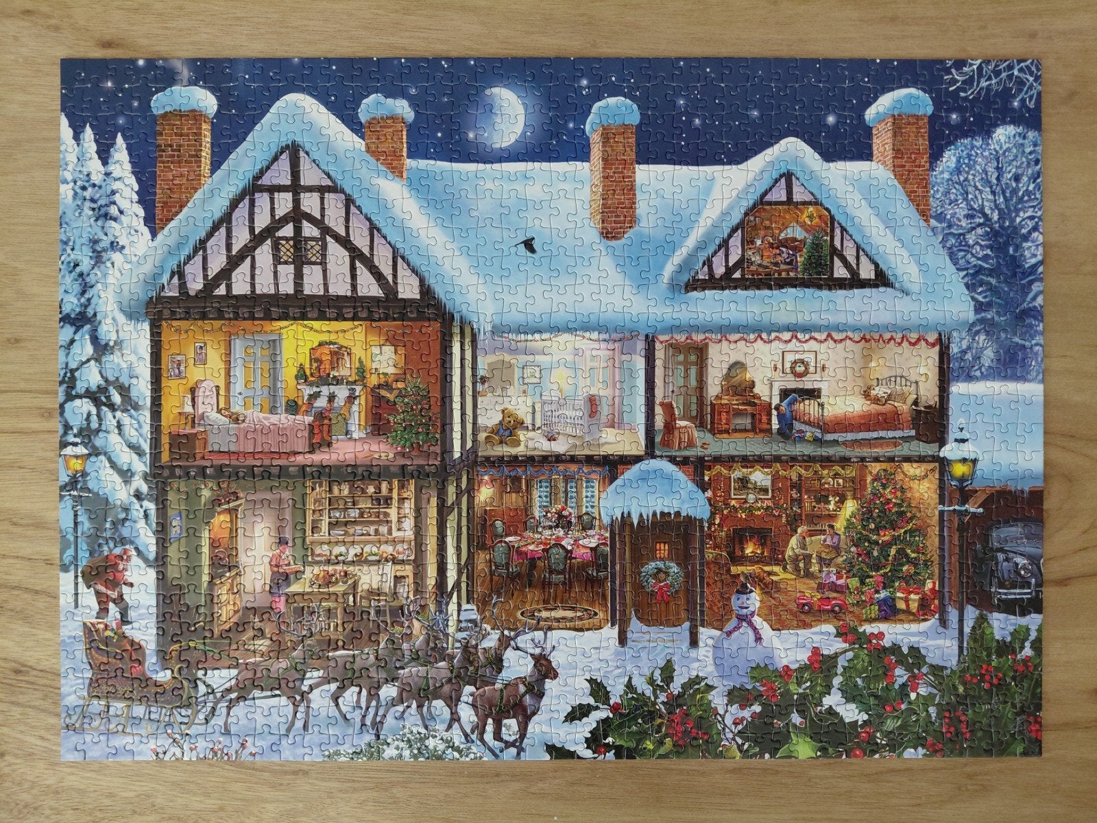 Gibsons puzzel KERST, Ophalen, 500 t/m 1500 stukjes, Zo goed als nieuw