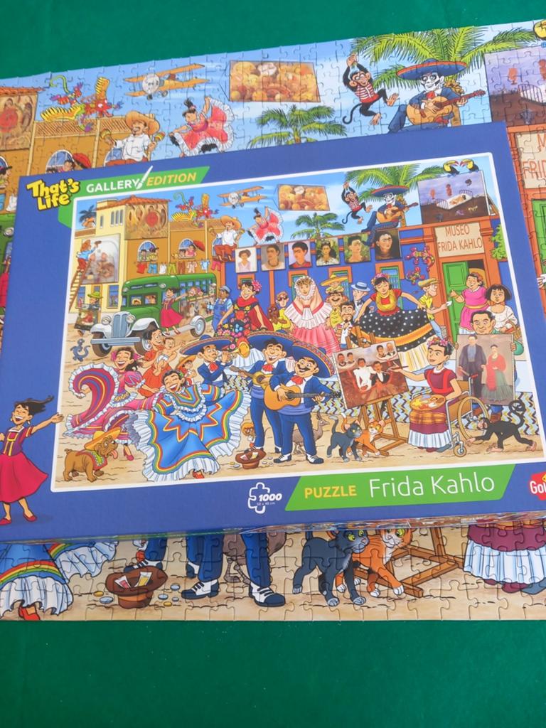 That's Life Gallery Edition Frida Kahlo Puzzel 1000 stukjes, Ophalen of Verzenden, 500 t/m 1500 stukjes, Zo goed als nieuw, Legpuzzel