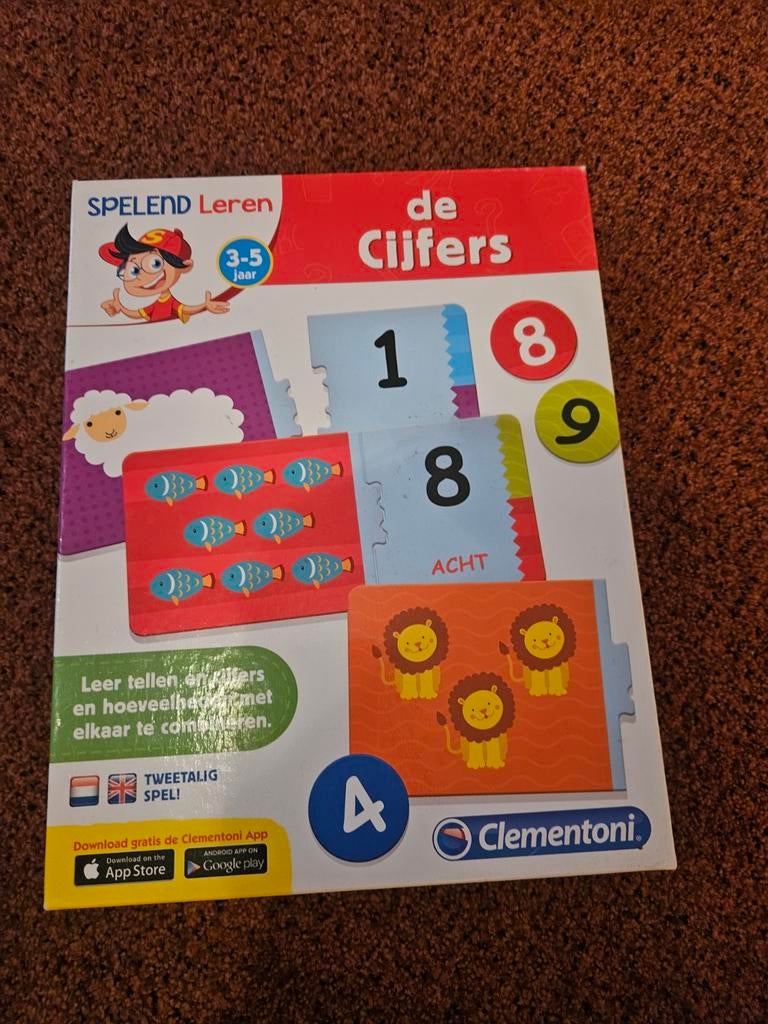 Clementoni Spelend Leren: De Cijfers (3-5 jaar), Ophalen of Verzenden, Gebruikt, Taal en Lezen