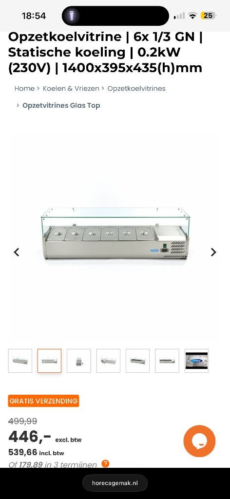 HORECA SALADIERE + werkbank, Ophalen, Gebruikt, 100 tot 150 cm, Minder dan 100 cm