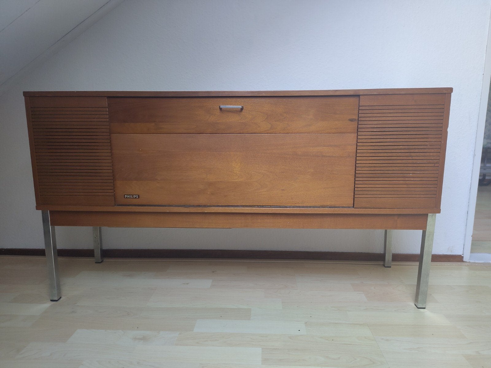 Philips radio en lp speler (niet werkend) met platen, Ophalen, Niet werkend