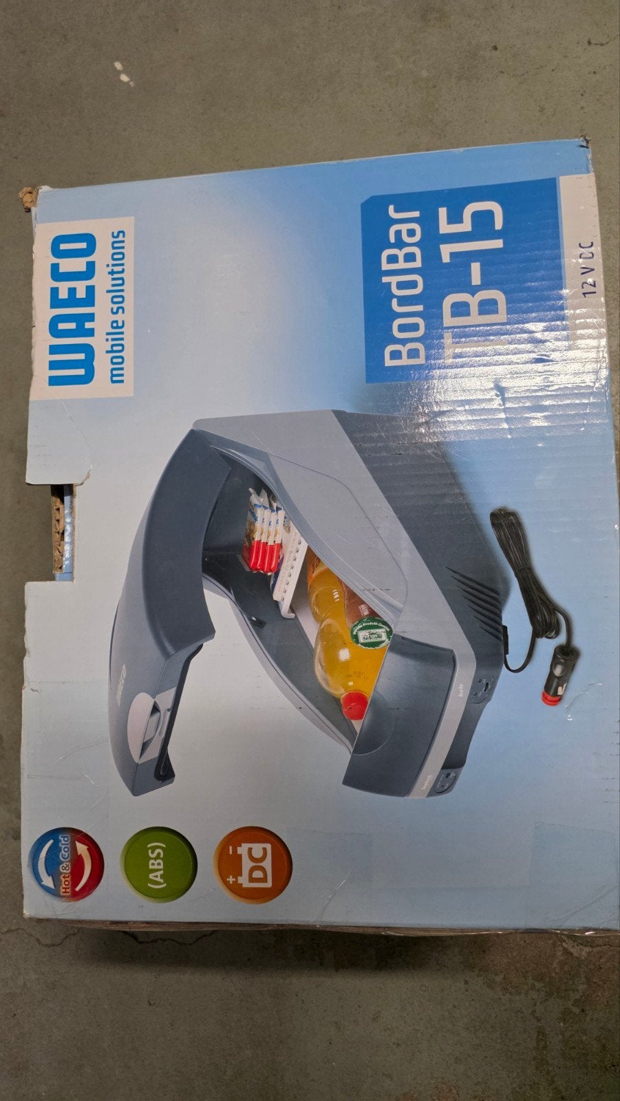 Waeco bordbar TB 15 autokoelbox, Caravans en Kamperen, Koelboxen, Verzenden, Zo goed als nieuw, Koelbox, Elektrisch