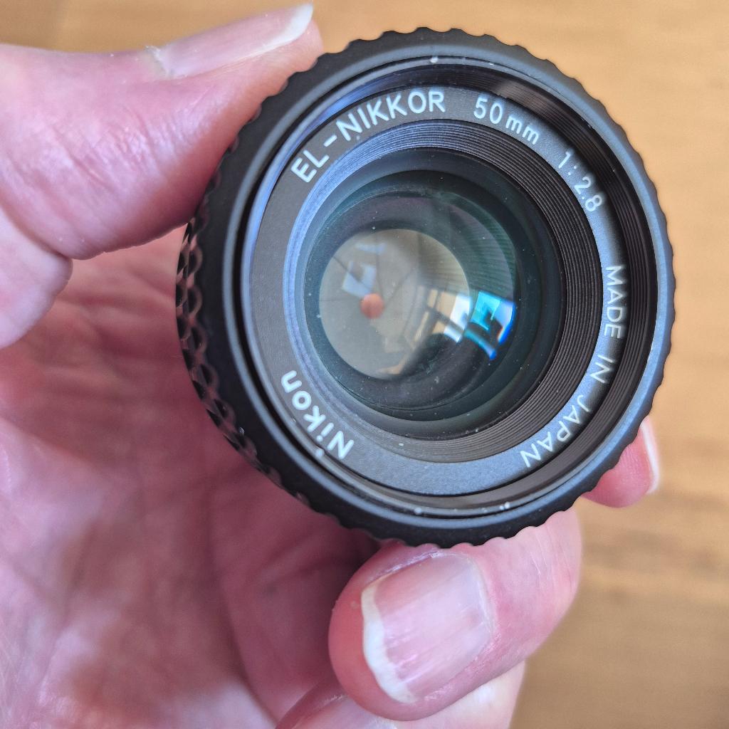 Nikon EL-Nikkor  1:2.8 - 50mm, Ophalen of Verzenden, Zo goed als nieuw, Doka-onderdelen