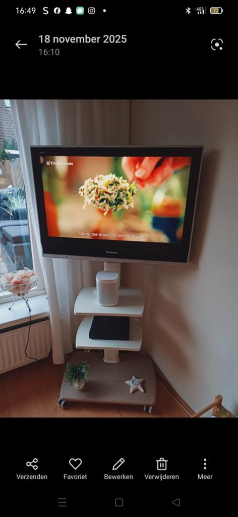Panasonic Televisie met TV Standaard, Gebruikt, Panasonic, 50 Hz, Ophalen of Verzenden