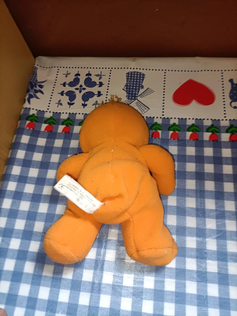 Oranje Daatje knuffel 20 cm groot, Ophalen of Verzenden, Zo goed als nieuw, Overige typen