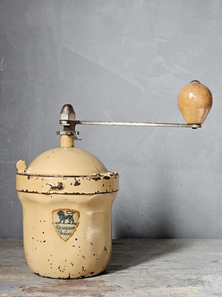 Antieke franse koffiemolen ( Peugeot Frères), Antiek en Kunst, Ophalen of Verzenden