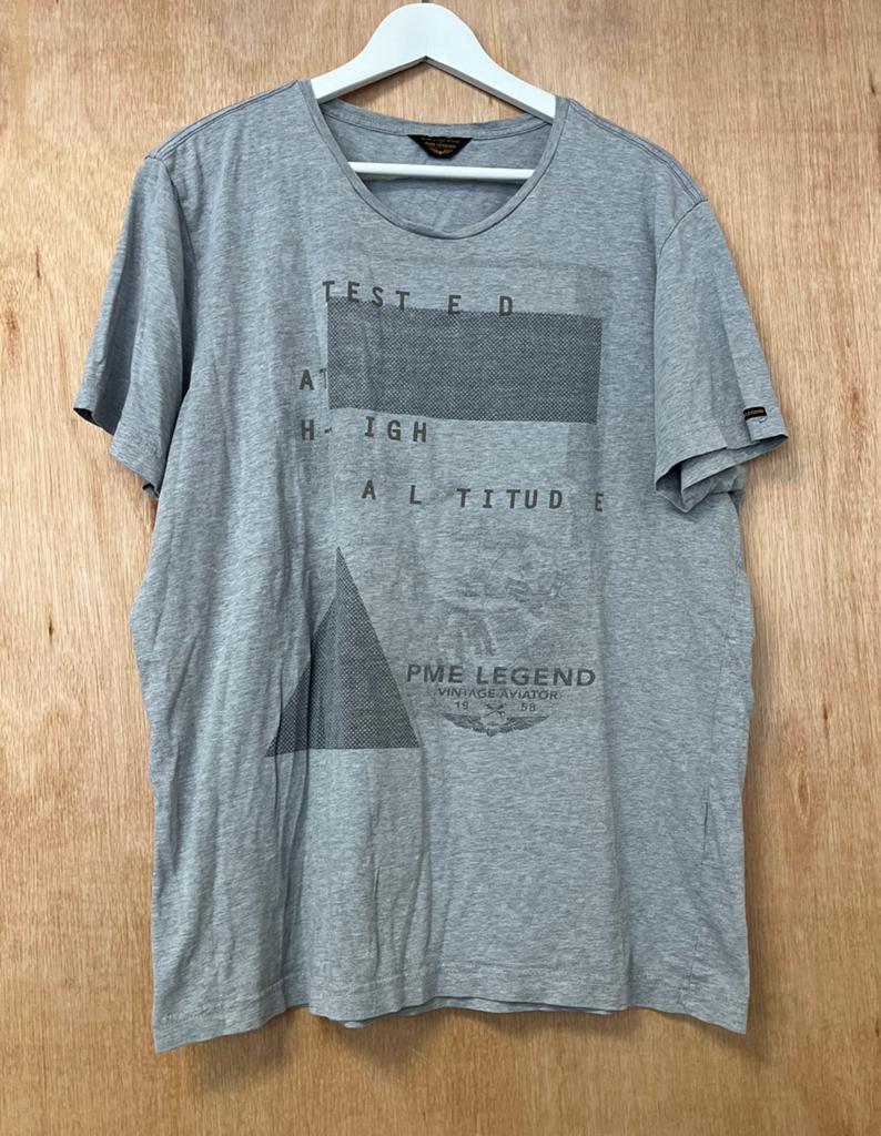 PME Legend t-shirt met print grijs - Maat XL, Ophalen of Verzenden, Zo goed als nieuw, Maat 56/58 (XL), Grijs