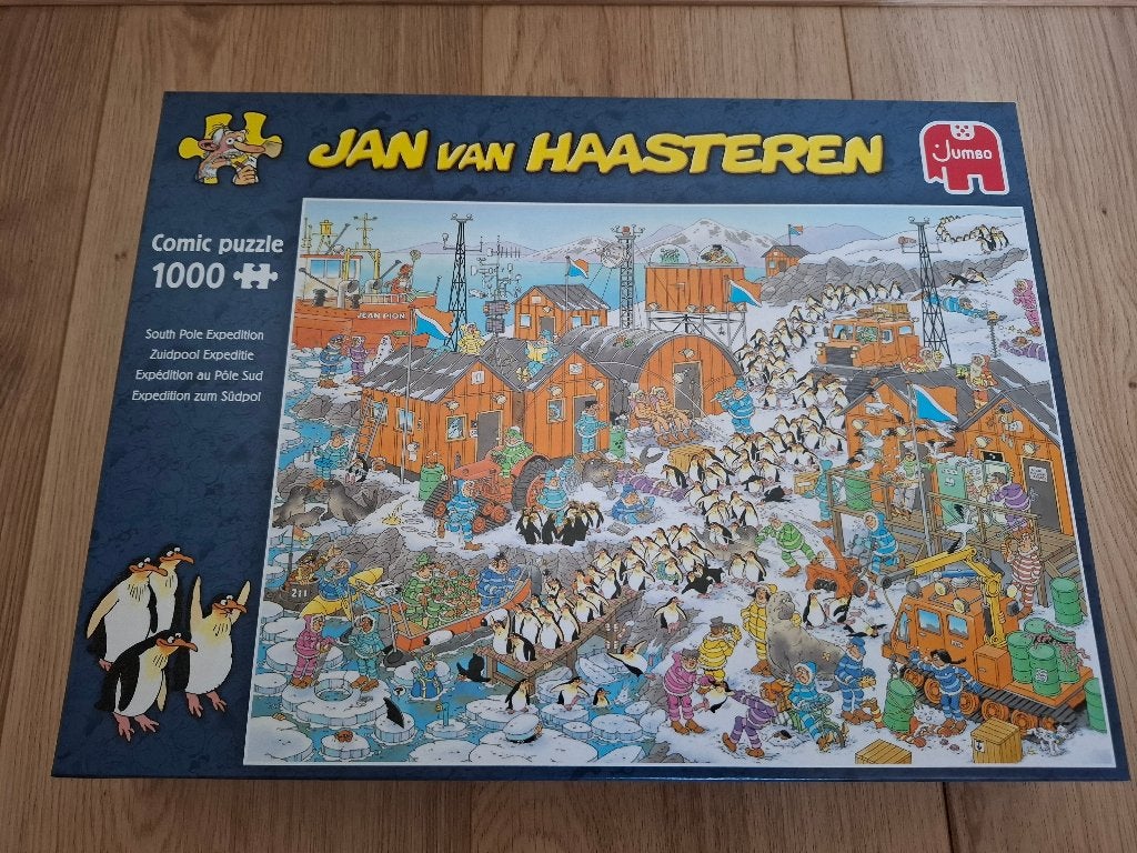 Jan van Haasteren puzzel (Zuidpool Expeditie) NIEUW, Hobby en Vrije tijd, Denksport en Puzzels, Ophalen of Verzenden, 500 t/m 1500 stukjes
