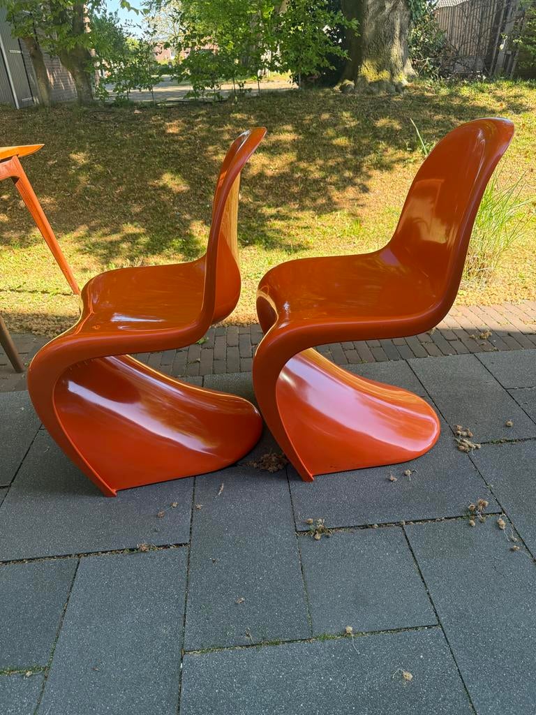 Panton S-stoel in oranje, Ophalen