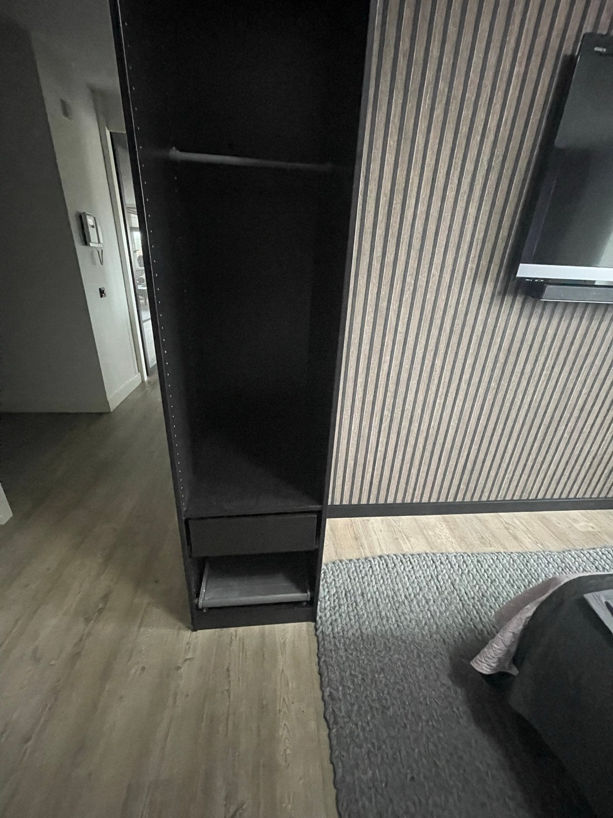Ikea pax kast zwart/bruin, Huis en Inrichting, Ophalen, 200 cm of meer, Zo goed als nieuw, 25 tot 50 cm