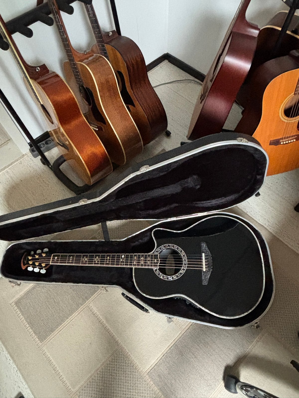 ovation al dimeola ad2 1500 euro, Ophalen, Gebruikt, Western- of Steelstringgitaar, Met koffer