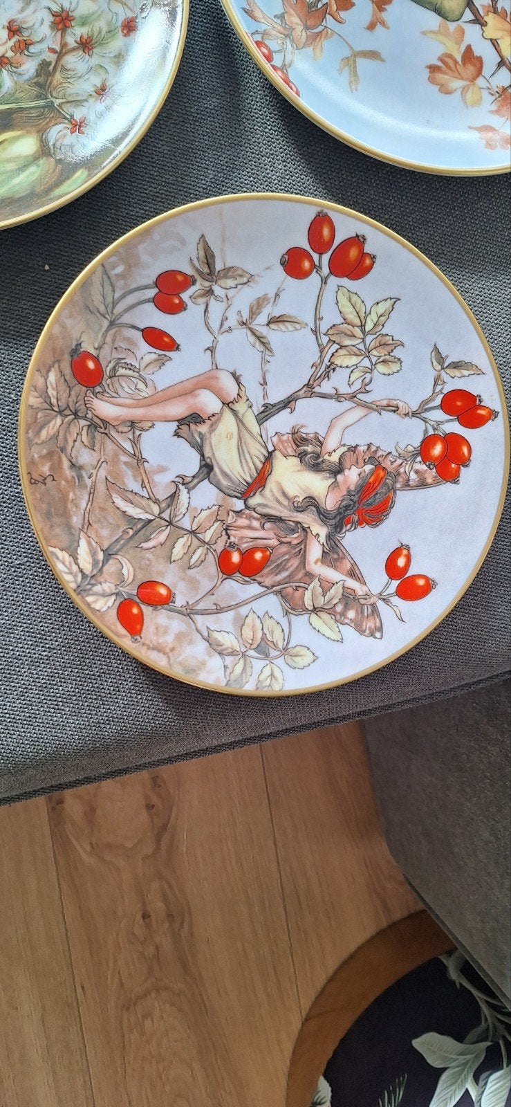13 puntgave bordjes uit de Flower Fairies serie, Ophalen