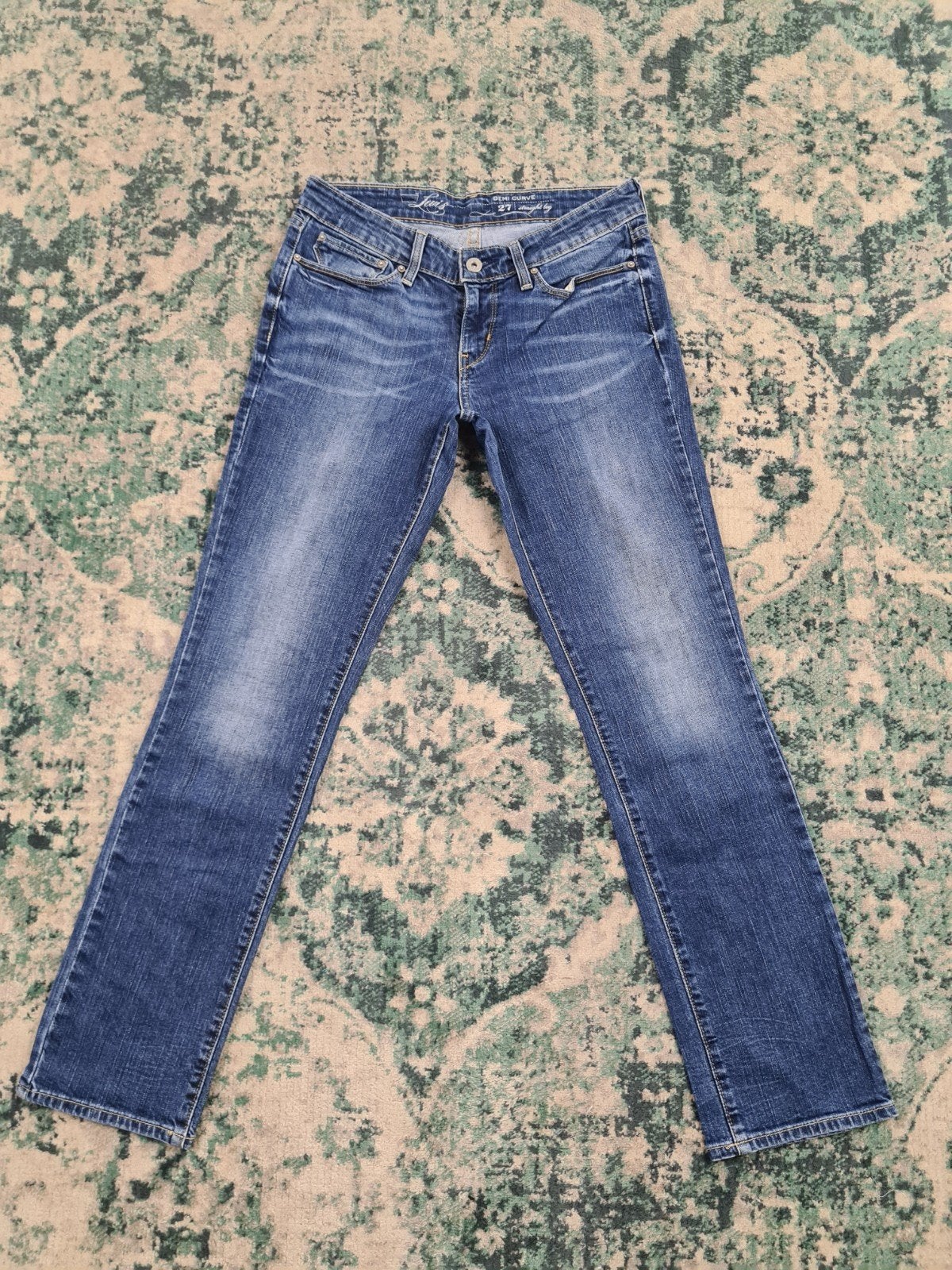 Levi’s denim curve straight leg W27 L30 Tulsi2730 Low-rise, Blauw, Ophalen of Verzenden, Zo goed als nieuw, W27 (confectie 34) of kleiner