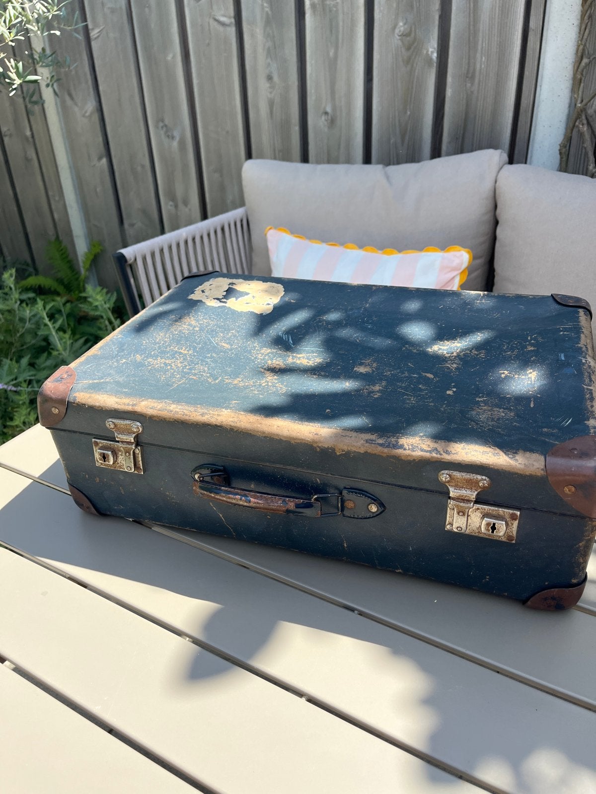 Vintage Koffer - Decoratief en Robuust, Sieraden, Tassen en Uiterlijk, Koffers, Ophalen, Overige materialen, Gebruikt, 50 tot 60 cm