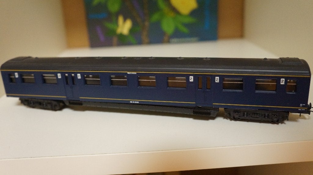 NS Plan E Rijtuig 2e Klasse – Berlijns Blauw (H0), Hobby en Vrije tijd, Gebruikt, Gelijkstroom, Wagon, Ophalen of Verzenden
