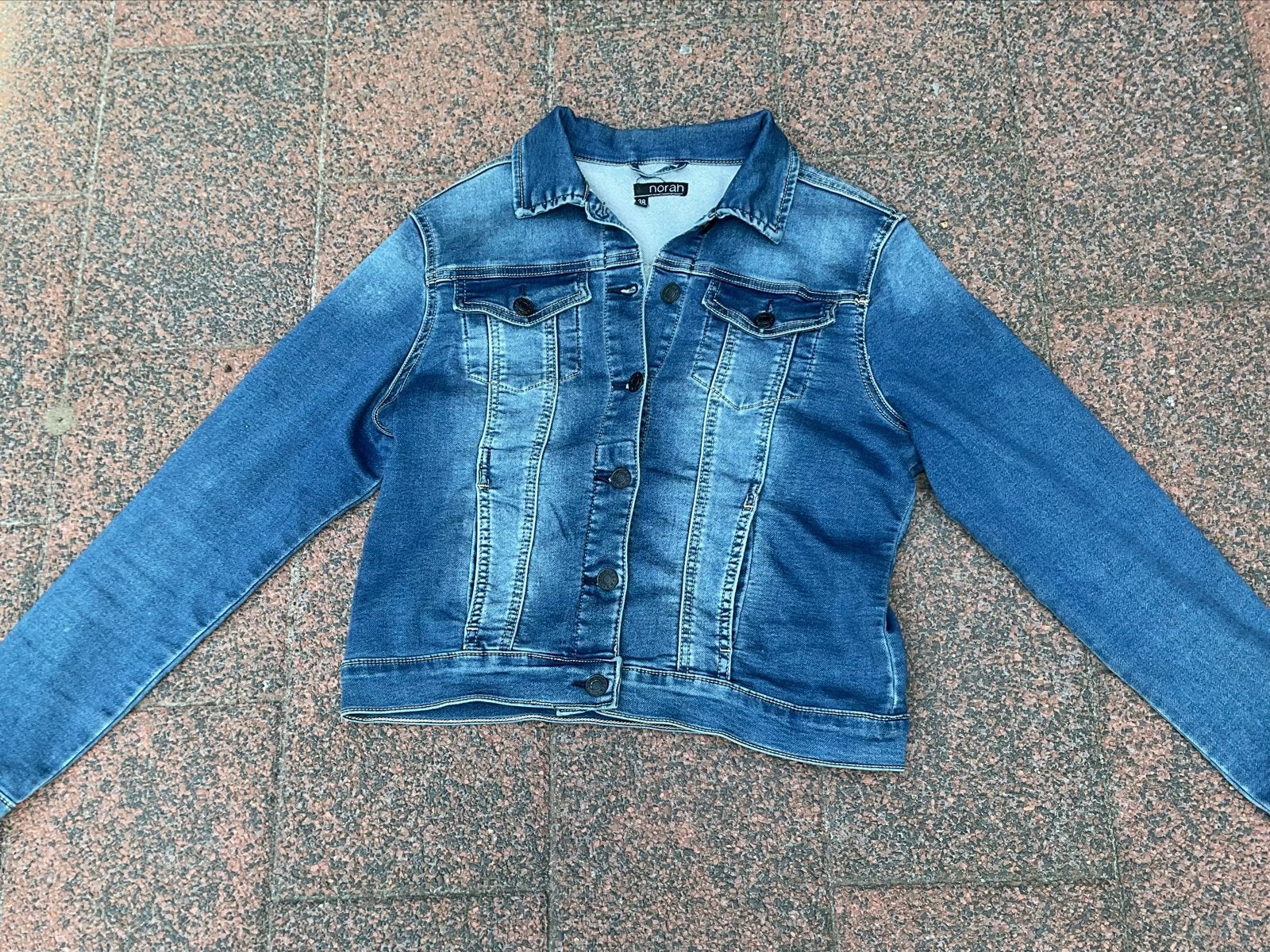 Stoer spijkerjack van NORAH mt 38, Ophalen of Verzenden, Zo goed als nieuw, Maat 38/40 (M), Blauw