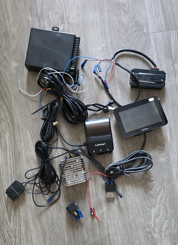 Complete Cabman boordcomputer set printer, blackbox, Ophalen