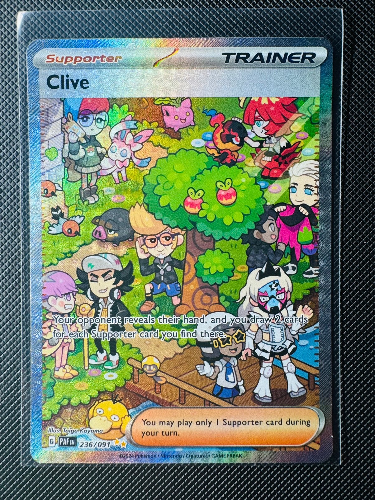 Pokémon Clive #236 Paldean Fates, Hobby en Vrije tijd, Ophalen of Verzenden, Zo goed als nieuw
