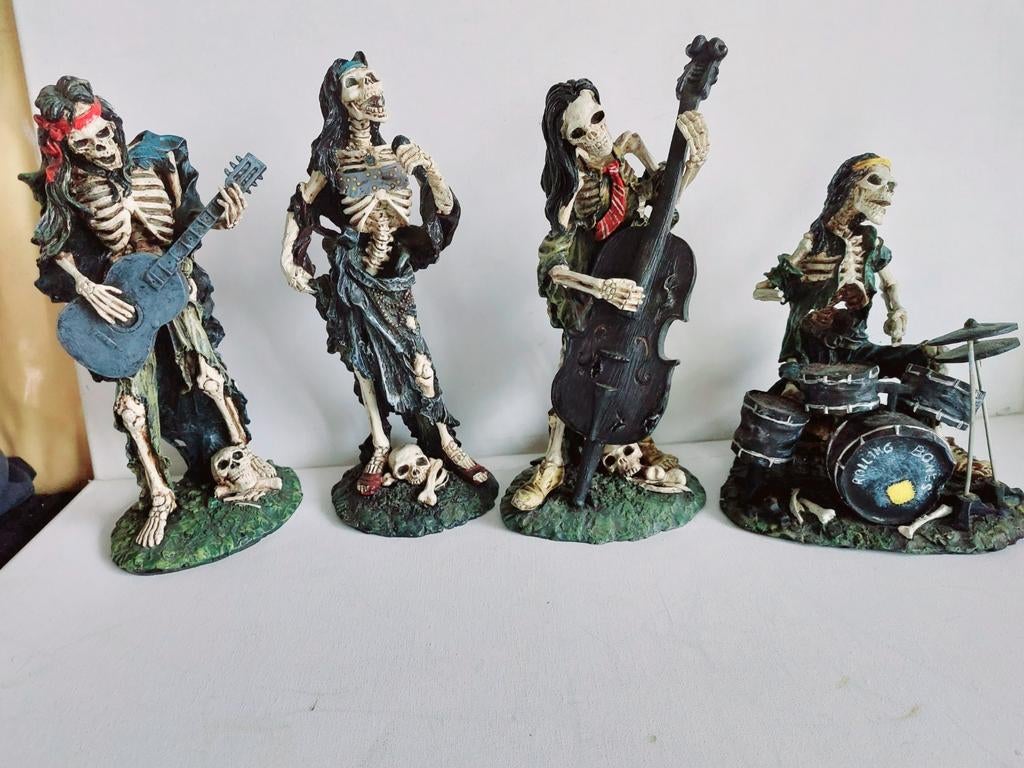 Skeletten Rolling Bones Beelden - David Wang, Overige onderwerpen, Handgemaakt, Ophalen of Verzenden, 20 - 50 cm