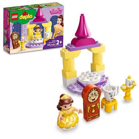 LEGO Duplo Disney Princess Belle's Balzaal & Eenhoorn Trein, Ophalen of Verzenden, Zo goed als nieuw, Overige merken