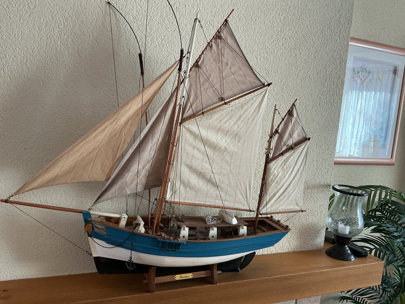 Prachtig gedetailleerd scheepsmodel - Themis, Hobby en Vrije tijd, Modelbouw | Boten en Schepen, Ophalen, Zo goed als nieuw, Groter dan 1:32