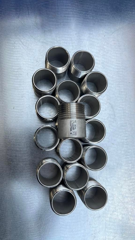 Lasnippel 1 inch 304 l 18 stuks, Ophalen of Verzenden, Nieuw