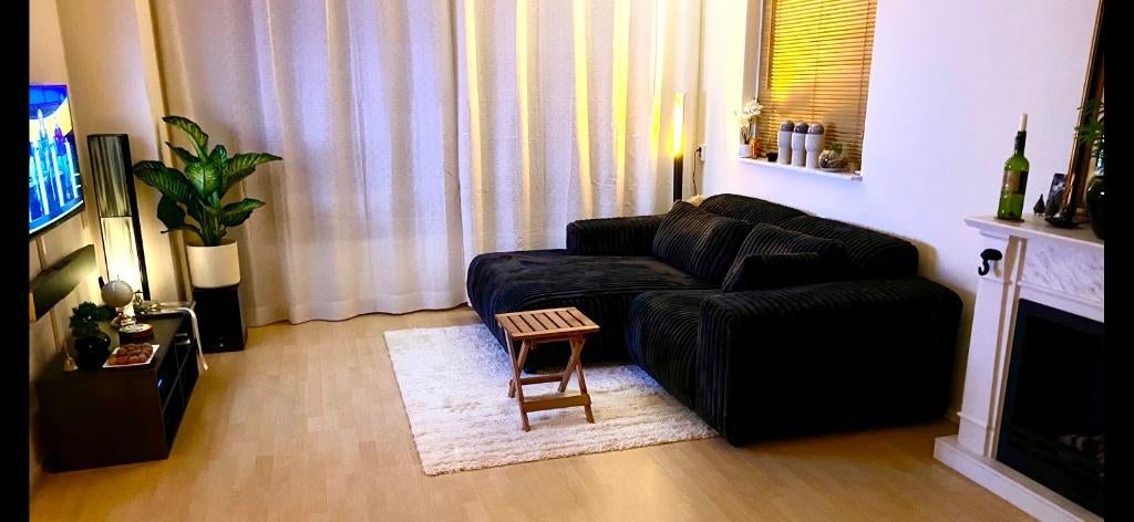 Bank (loungebank) antraciet, Ophalen, Lounge, Tweepersoons, Zo goed als nieuw