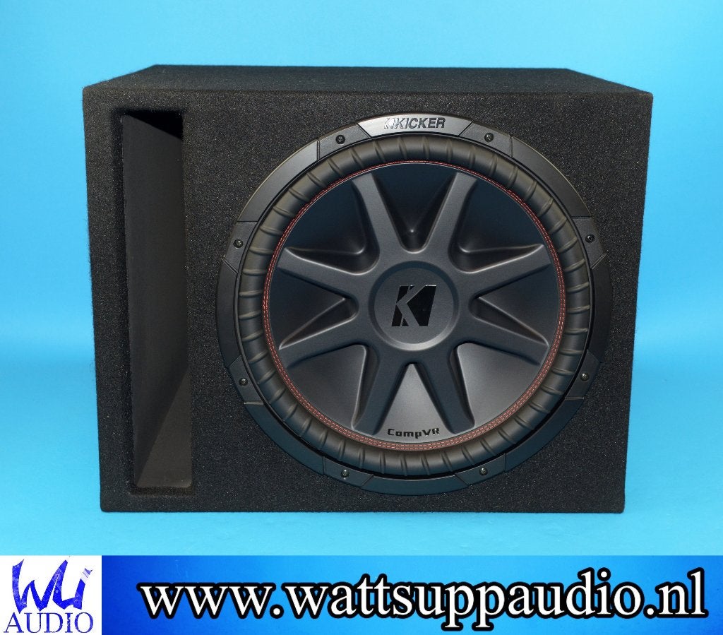 KICKER CVR152 Comp VR 15 inch Subwoofer + Gepoorte kist