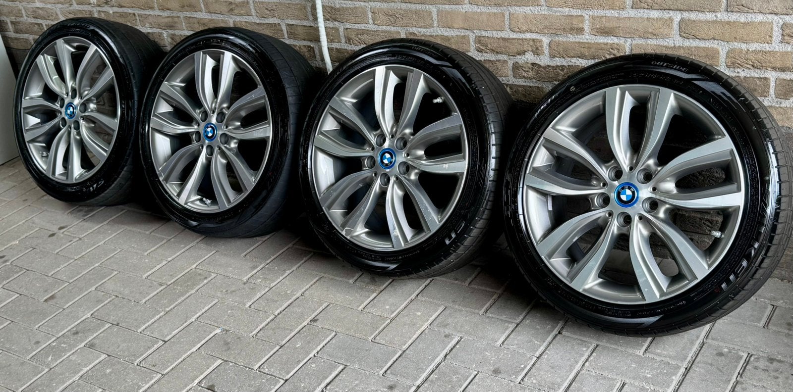 5x112 18 inch Org BMW 2 serie F45 F46 485 velgen banden TPMS, 18 inch, Banden en Velgen, Ophalen of Verzenden, Zomerbanden