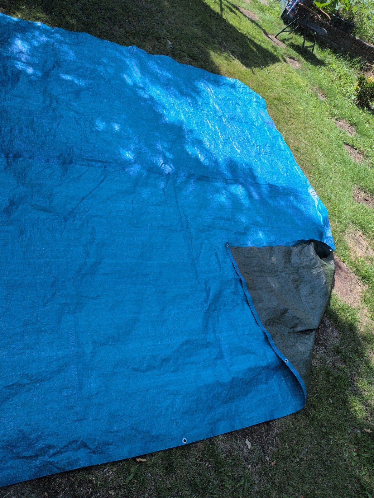 Zeil 370x300cm met ogen aan 3 kanten, Ophalen, Gebruikt, 10 tot 15 m², Overige typen