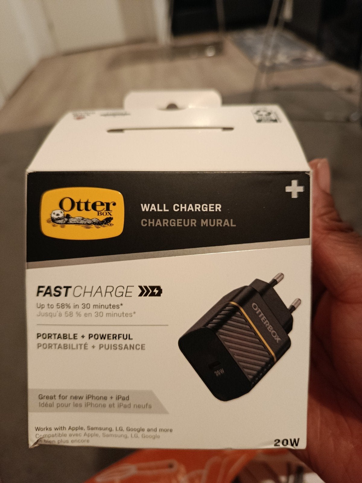OtterBox 20W Snellader - Universeel (Nieuw), Telecommunicatie, Mobiele telefoons | Telefoon-opladers, Nieuw, Universeel, Ophalen of Verzenden