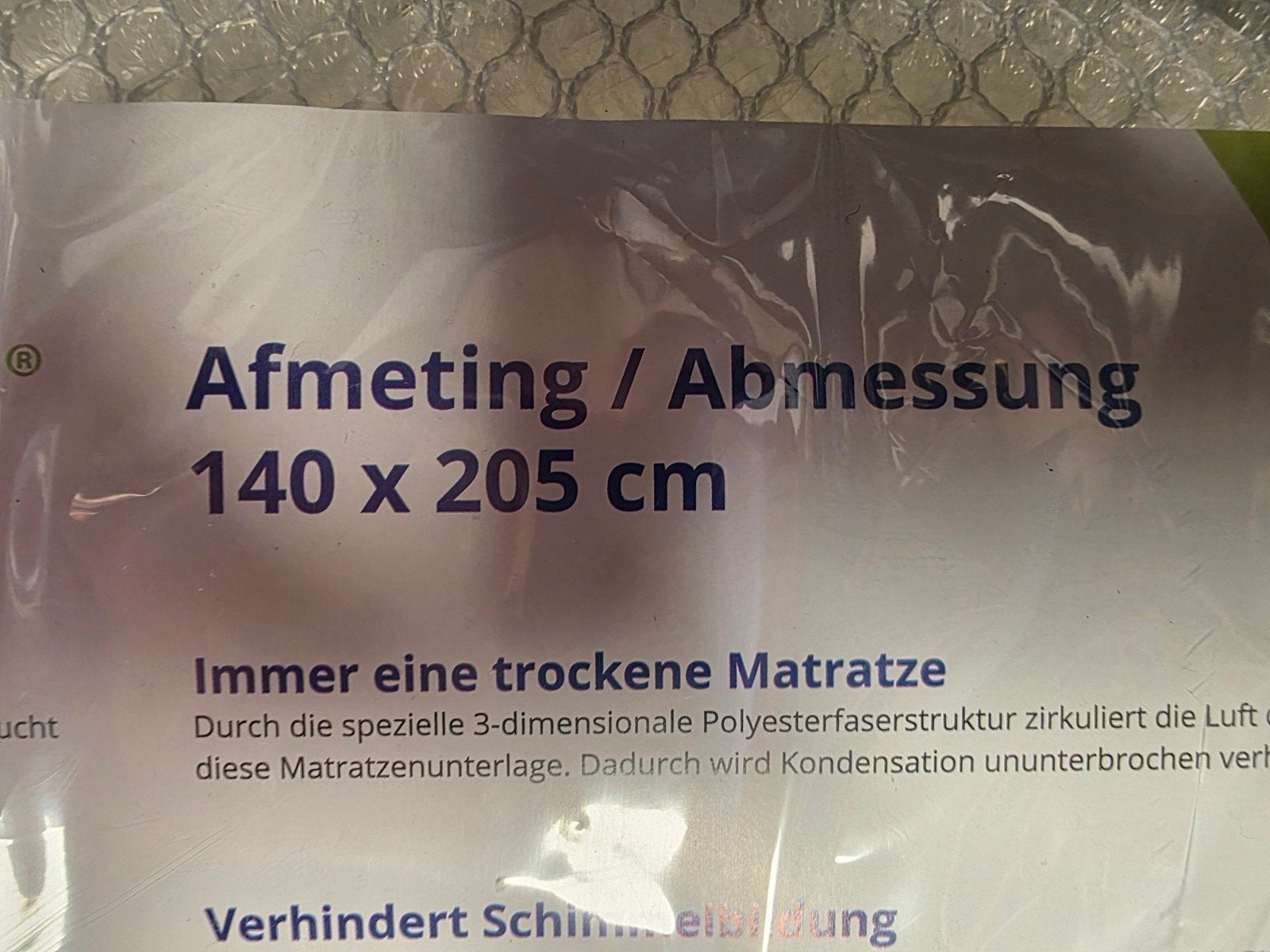 Aquamaster Ondermatras Daktent 140x205 cm - Nieuw, Ophalen of Verzenden, Nieuw