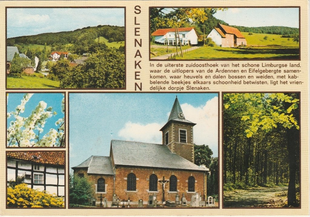SLENAKEN Panorama Vakwerk Kerk Bos Tekst, Verzenden, 1980 tot heden, Gelopen, Limburg