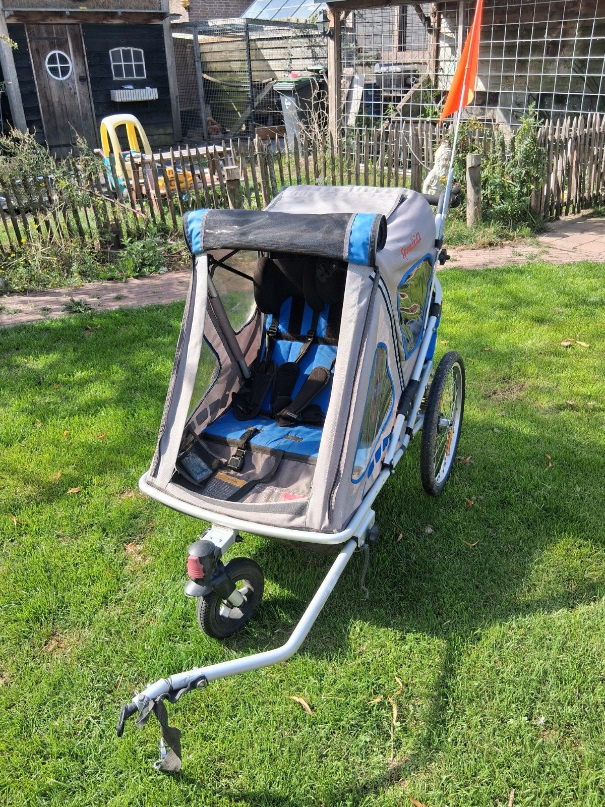 Speedkid2 Kinderfietskar - Gebruikt maar in goede staat, Ophalen, Gebruikt, Kinderkar, Opvouwbaar