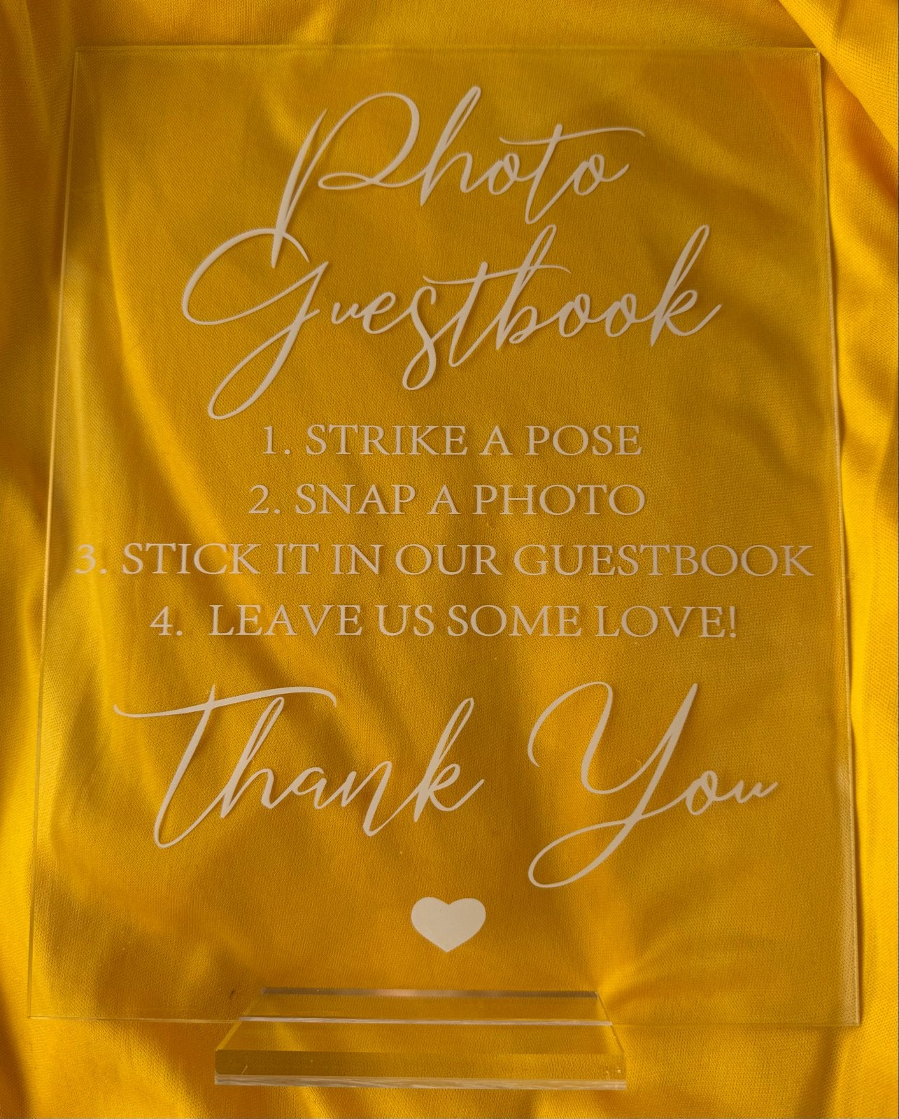 Gastenboek bordje voor bruiloft of feest - Photo Guestbook, Ophalen of Verzenden, Nieuw, Versiering, Geboorte of Huwelijk