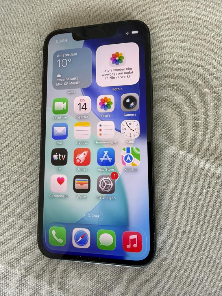 iPhone 13 mini (256 GB) met oplader en Tech21 hoesje, Telecommunicatie, Mobiele telefoons | Apple iPhone, 256 GB, Zwart, Ophalen of Verzenden