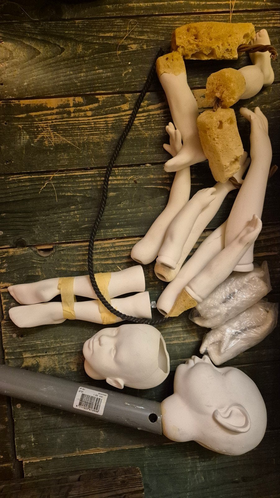 Diverse keramieken hoofden, armen, benen, Ophalen, Gebruikt, Overige typen