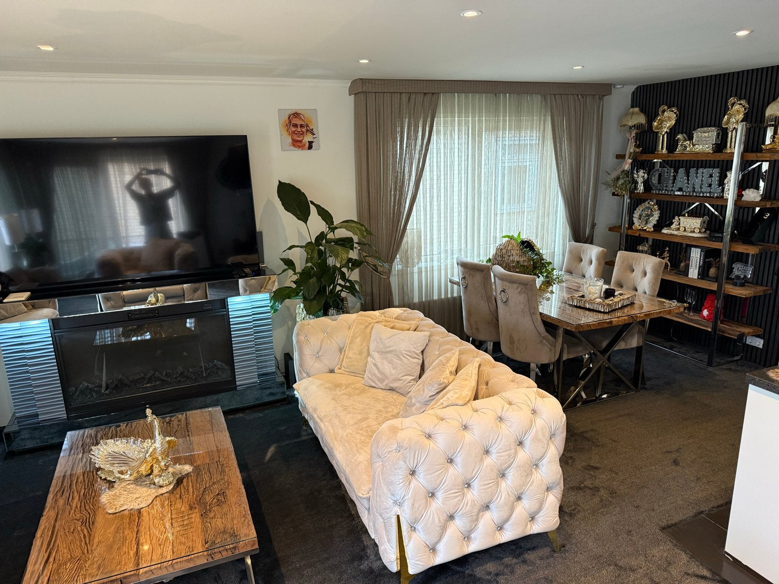 Complete woonkamer set: banken, salontafel, eettafel, stoele, Huis en Inrichting, Ophalen