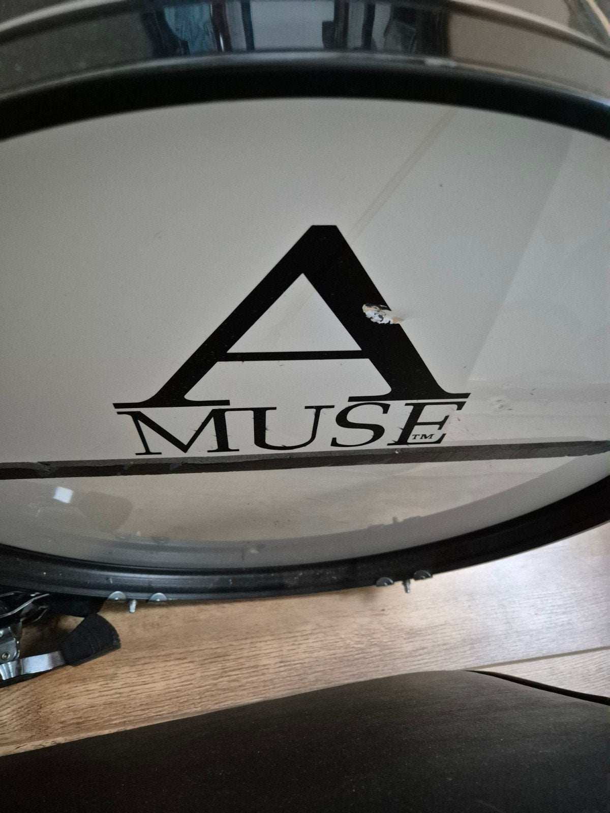 MUSE Drumstel met kruk en bekkens, Muziek en Instrumenten, Drumstellen en Slagwerk, Ophalen of Verzenden, Gebruikt, Overige merken