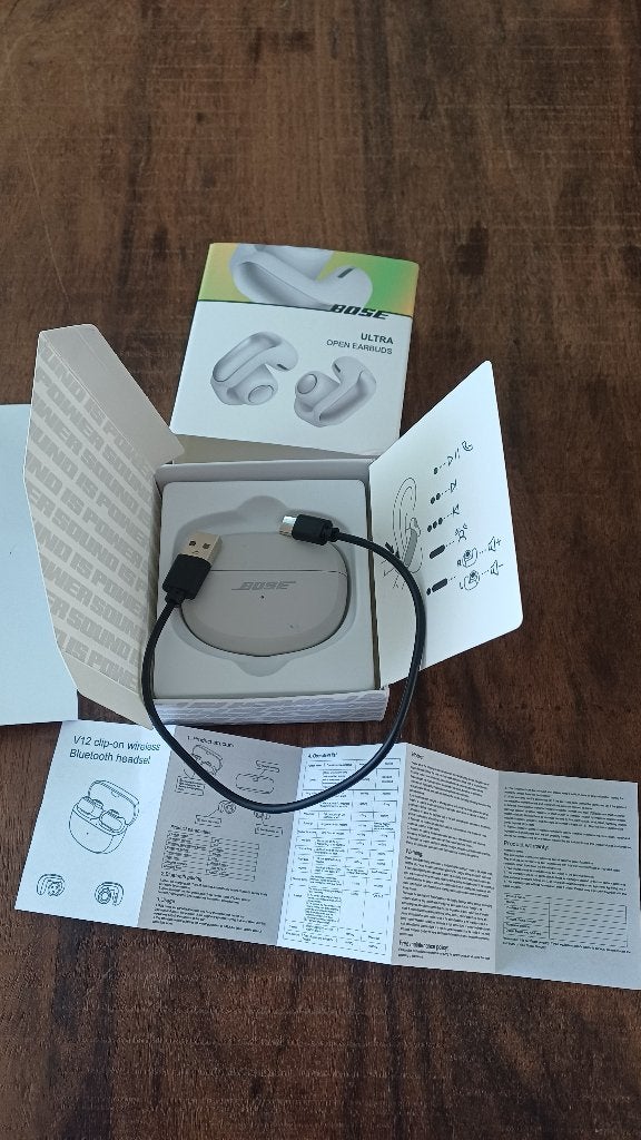 Bose Ultra open earbuds, wit, Bose, Ophalen of Verzenden, Zo goed als nieuw, In oorschelp (earbud)