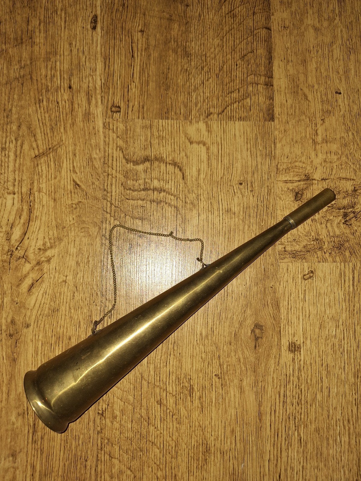 Vintage Koperen Jachthoorn / Signaalhoorn, Ophalen of Verzenden, Koper