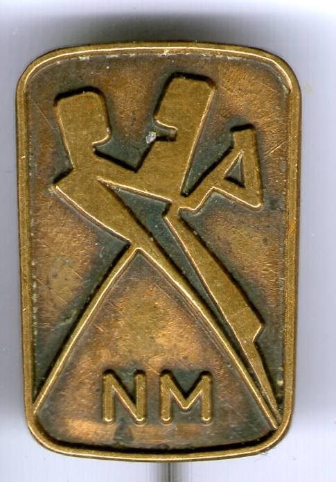 N.M. koper dans speldje ( X_092a), Verzamelen, Ophalen of Verzenden, Nieuw, Sport, Speldje of Pin