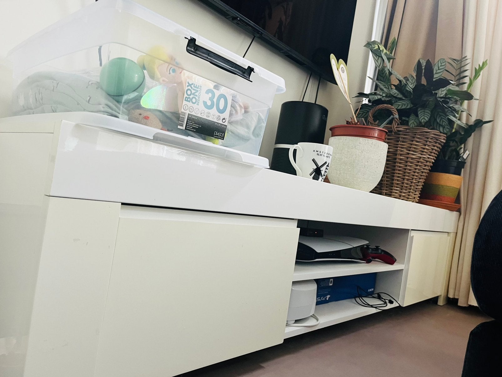 Televisiemeubels, Huis en Inrichting, Kasten | Televisiemeubels, Ophalen, Minder dan 50 cm, Zo goed als nieuw, 150 tot 200 cm