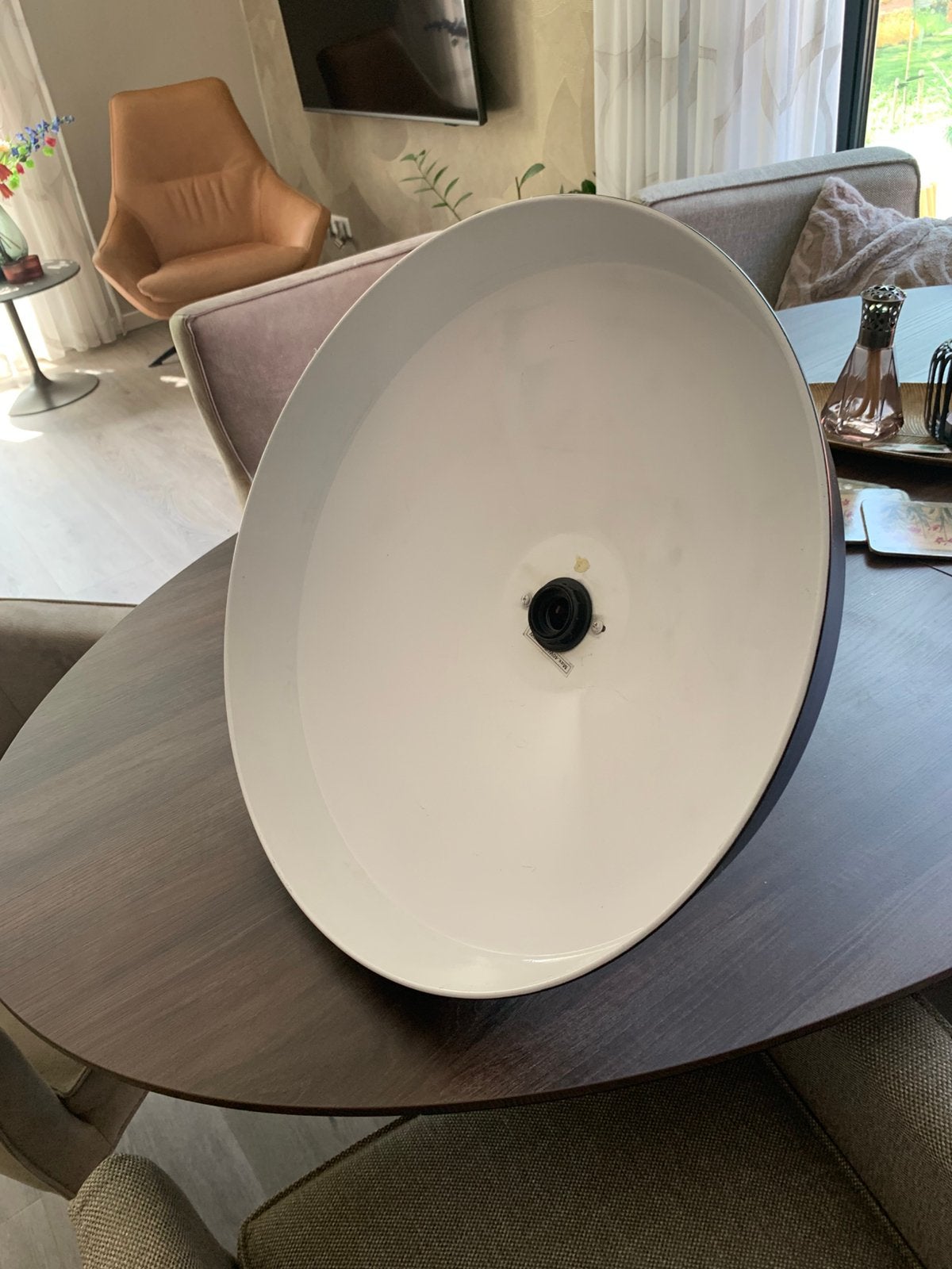 2 Hanglampen, Huis en Inrichting, Ophalen, Gebruikt, Zwart, Rond
