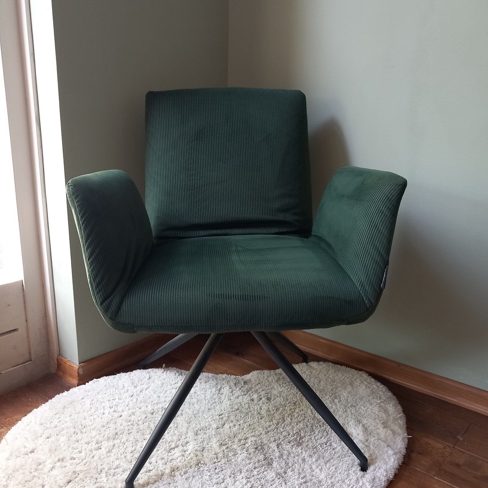 flesgroene stoel van het merk Lanterfant, Huis en Inrichting, Stoelen, Ophalen, Zo goed als nieuw, Groene stoel, Eén