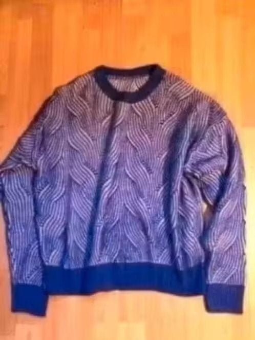Nieuwe trui met print, Verzenden, Nieuw, Maat 36 (S), Blauw