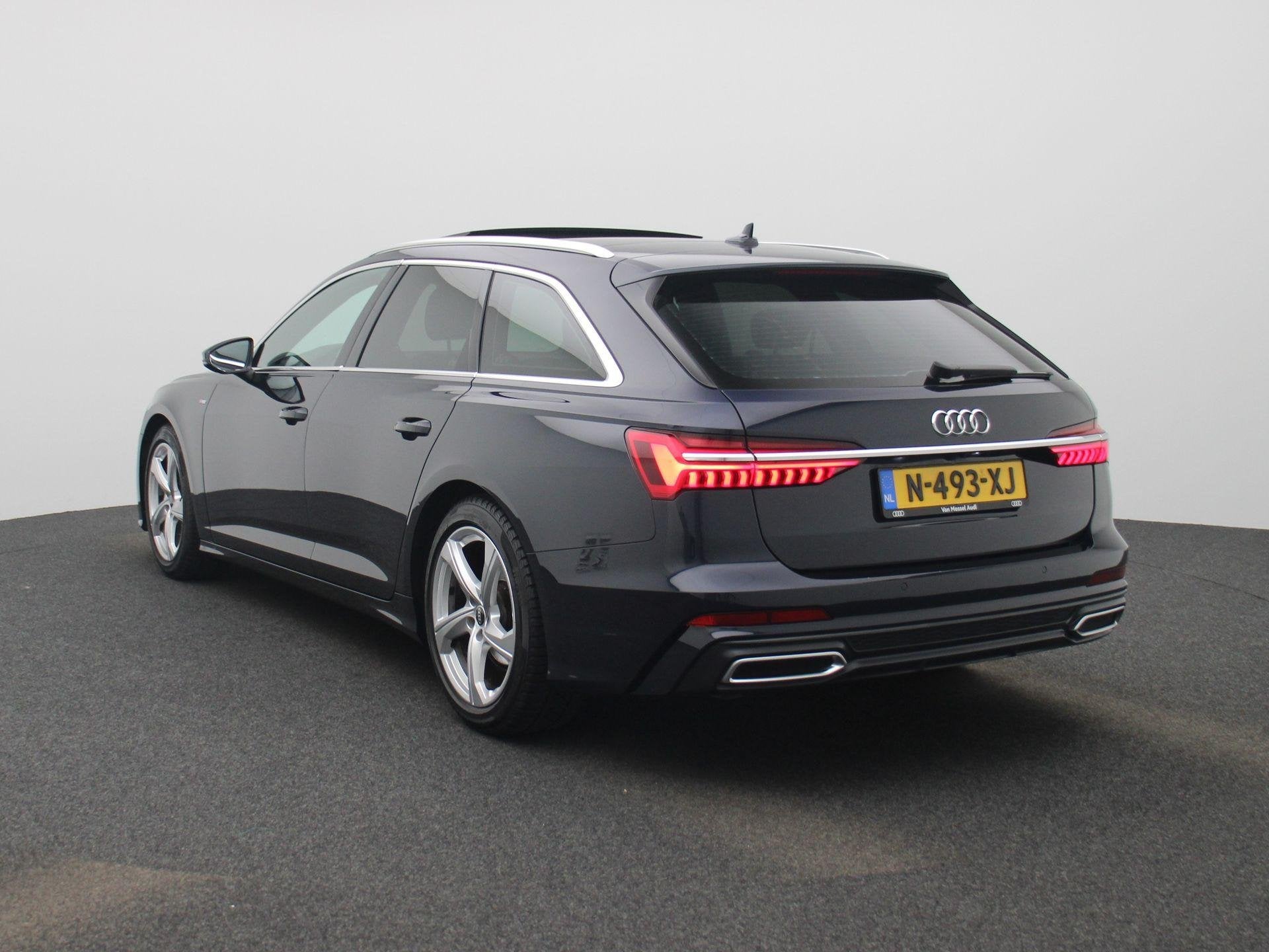 Audi A6 Avant 40 TFSI Advanced edition Panorama-glasdak, Ach, Auto's, Audi, Stof, Blauw, Nieuw, 204 pk